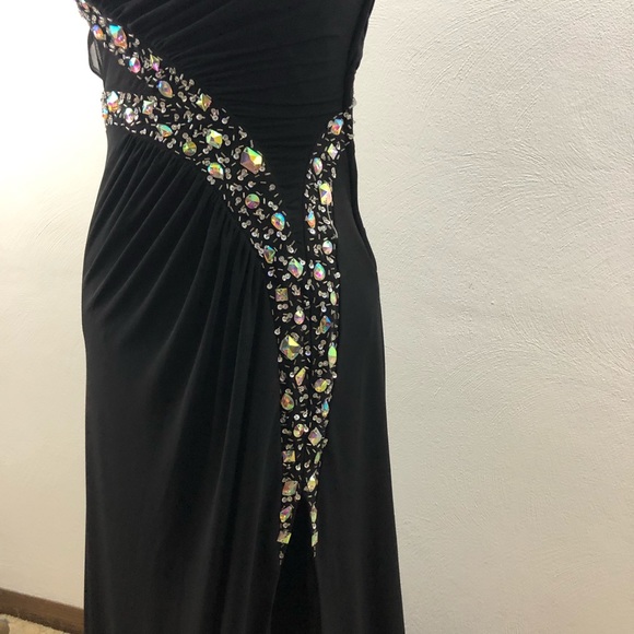 DEB | Black Formal Dress - Picture 2 of 8